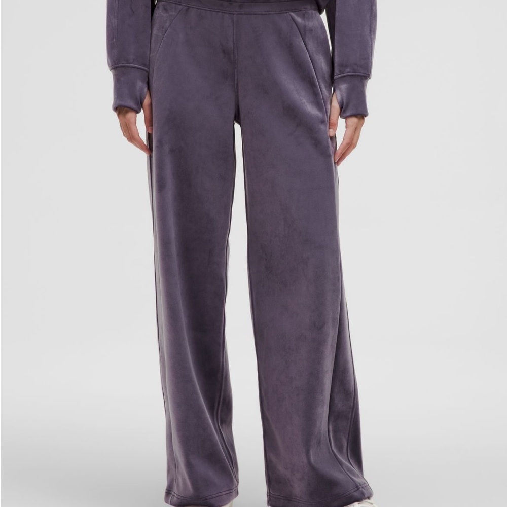 Lululemon Athletica Velvet Joggers in Deep Purple